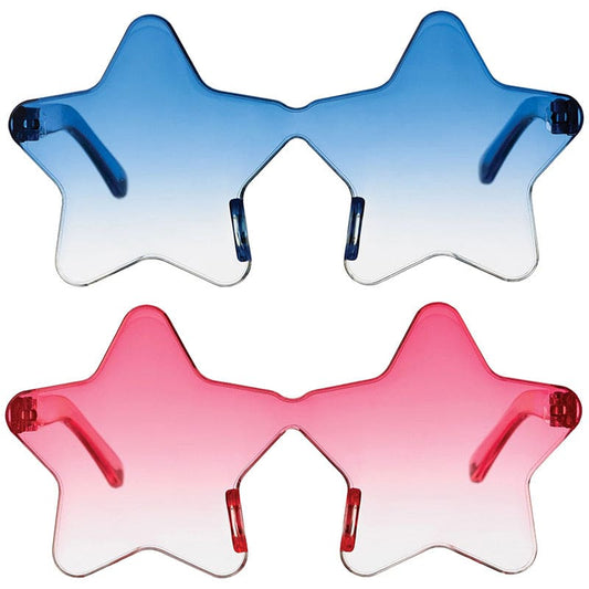 Translucent Star Glasses 2 Ct