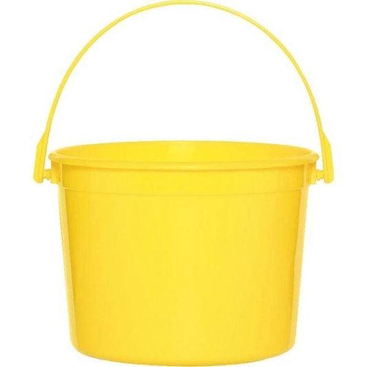 Yellow Plastic Favor Bucket