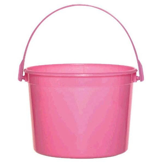 Pink Plastic Favor Bucket