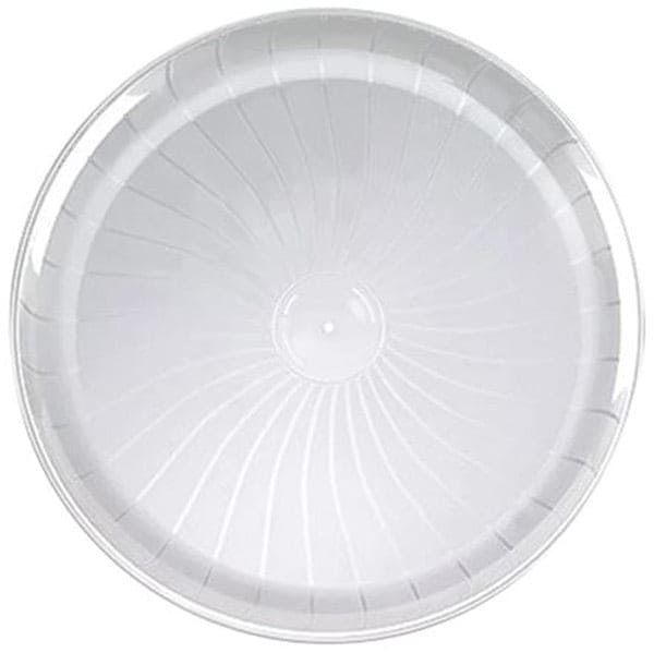 12" Round Plastic Clear Tray