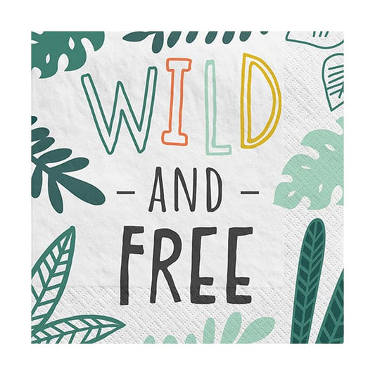 Get Wild Birthday Beverage Napkins 16 Ct