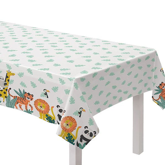 Get Wild Birthday 54 x 96in Plastic Table Cover