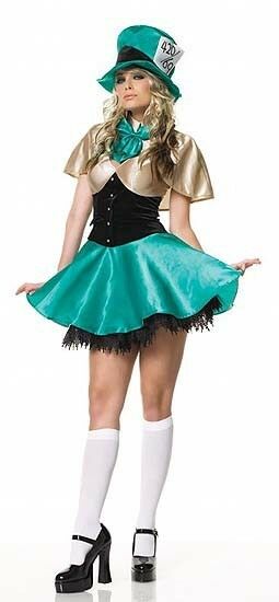 Sexy Tea Party Mad Hatter Hostess Adult Costume