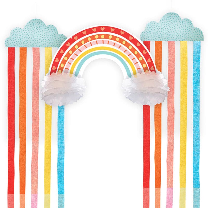 Retro Rainbow Hanging Decorating Kit 3 Ct