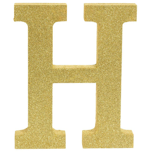 Letter H Glitter
