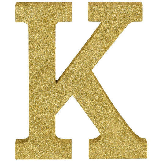 Letter K Glitter