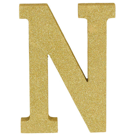 Letter N Glitter