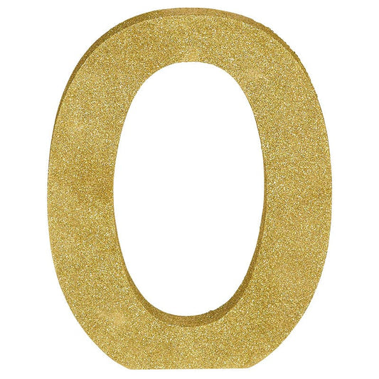 Letter O Glitter