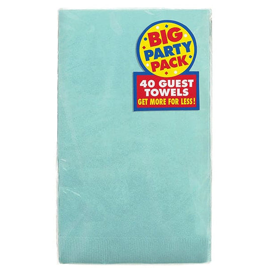 Robins Egg Blue Big Party Pack Paper Guest Towels 40ct