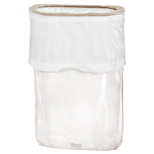 Flings Trash Bin White