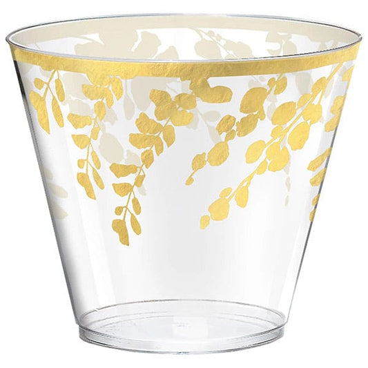 Romantic Floral 9oz Plastic Tumblers 30 Ct