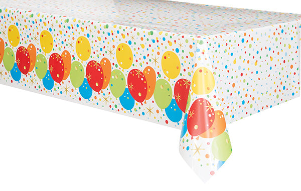 Glitzy Gold Birthday 54 x 84in Plastic Table Cover
