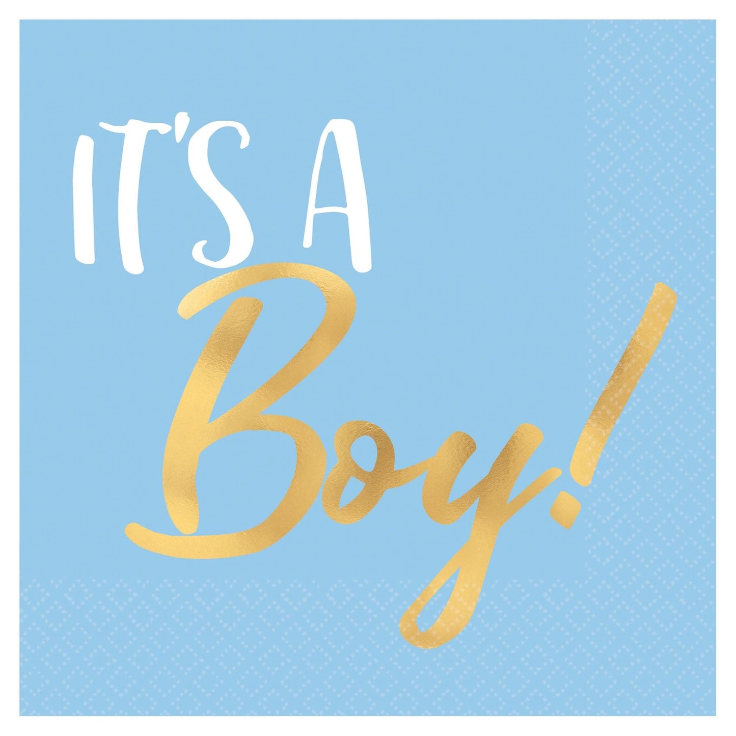 It's a Boy Beverage Napkins - Hot Stamp