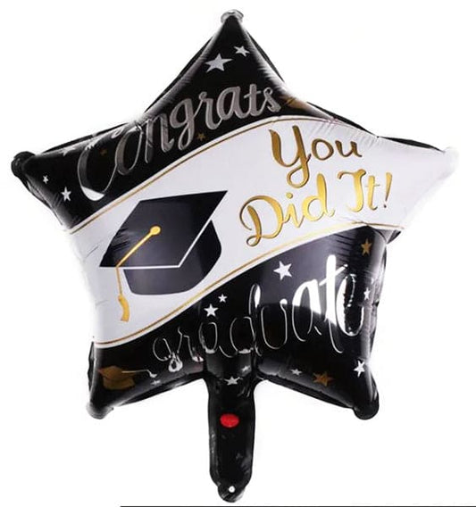 Congrats Grad You Did it 18in Metallic Balloon