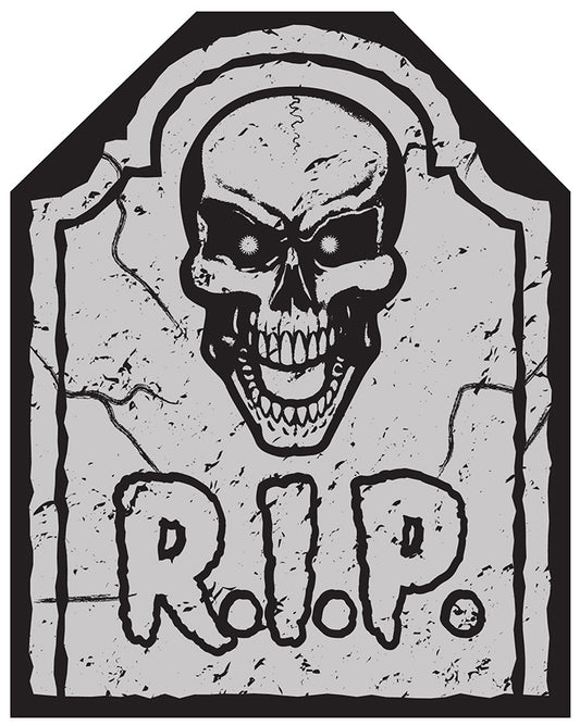 R.I.P. Skull Tombstone Chair Cover