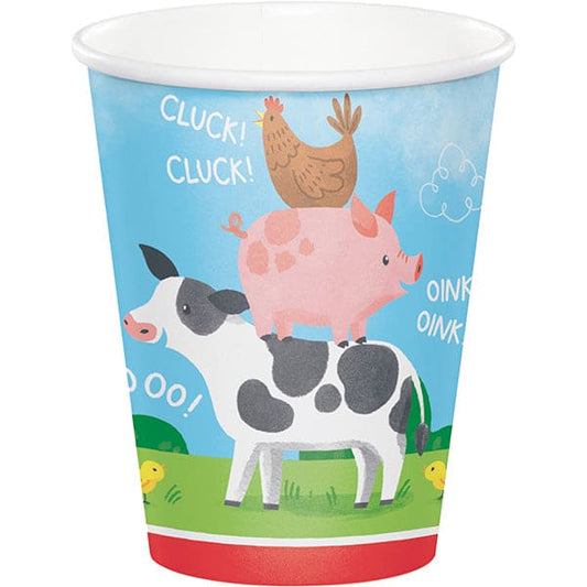Farm  Animals 9oz Paper Cups