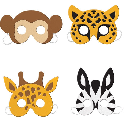Party Animals Foam Masks 4ct