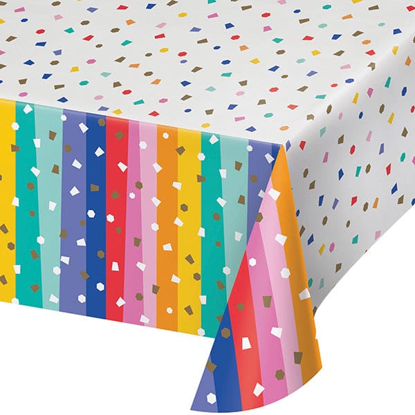 Birthday Confetti 54in x 102in Paper Table Cover