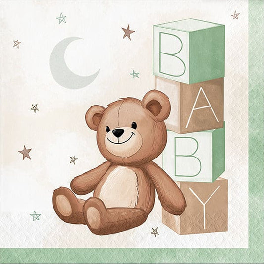 Teddy Bear Luncheon Napkins 16 Ct