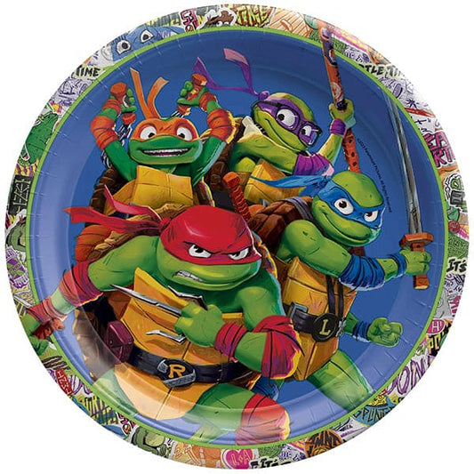 Teanage Mutant Ninja Turtles - Mutant Mayhem 9in Round Dinner Plates 8pcs