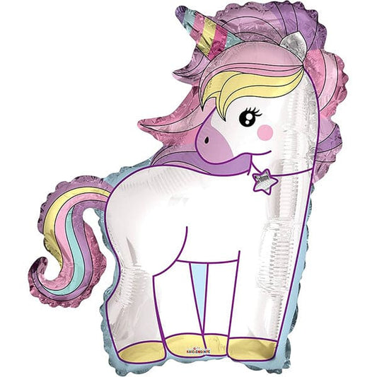 Unicorn 36in Metallic Balloon