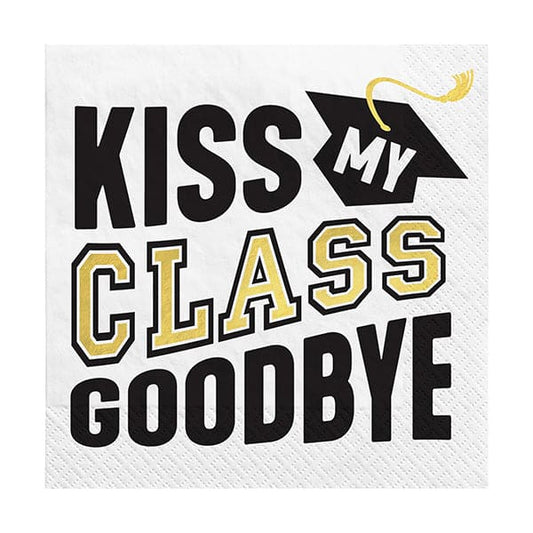 Kiss My Class Goodbye Beverage Napkins 16 Ct