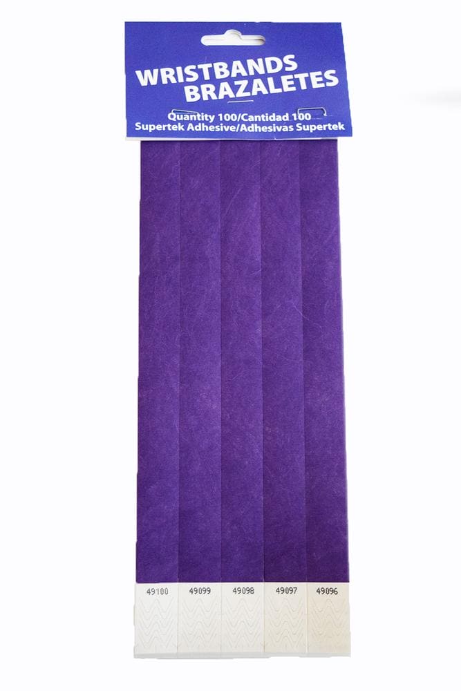 Purple Wristbands - 100ct