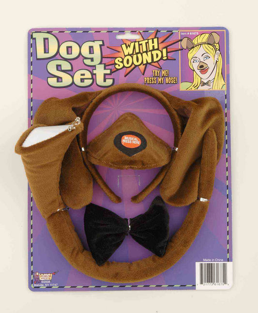 Dog Set w/Sound Costume Kit