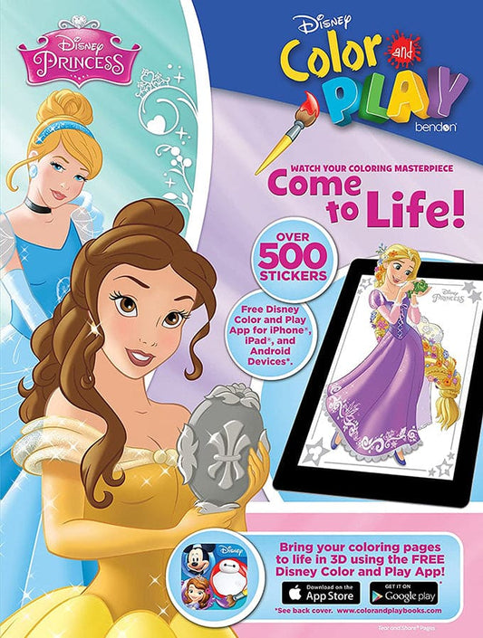 Disney Princess Color and Play Giant Sticker Activity Book