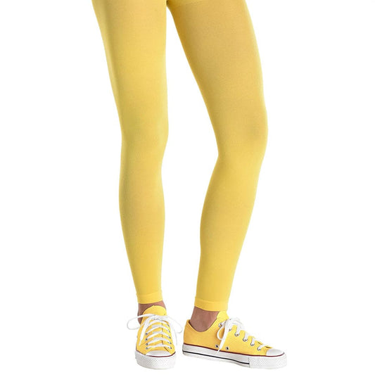 Footless Tights Yellow Adult