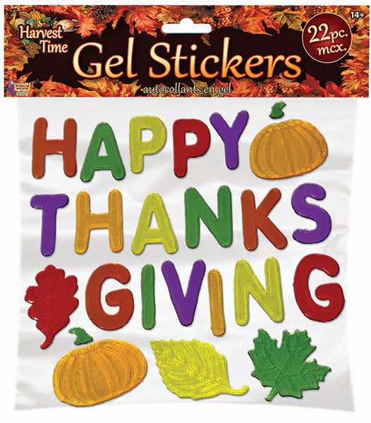 Thanksgiving Gel Stickers