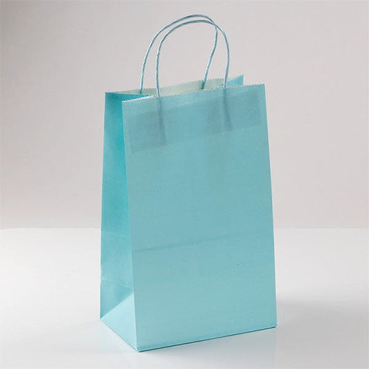 Paper Tote Treat Bags Blue 8ct
