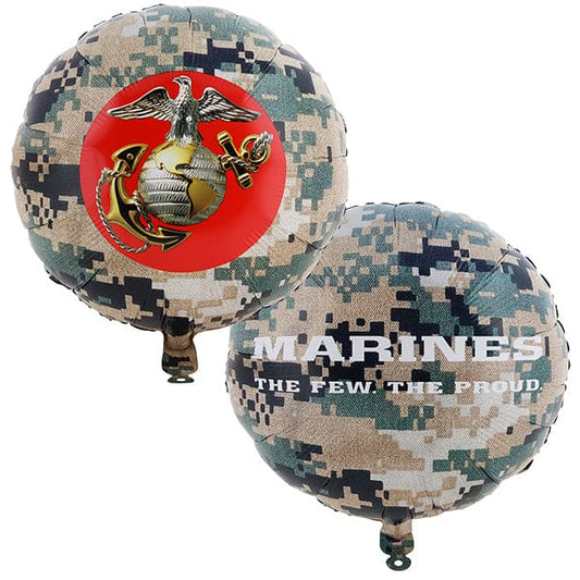 United States Marines Camo 18in Metallic Balloon 1ct