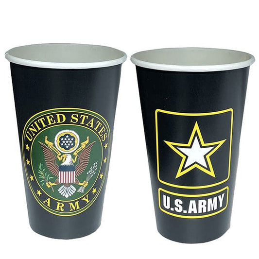 United States Army 16oz Paper Cups 8ct