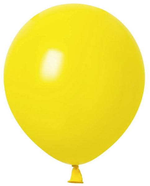 5in Latex Balloons Yellow 100ct
