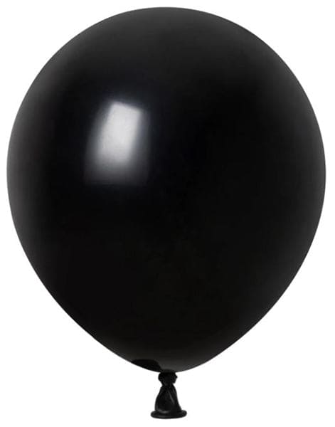 5in Latex Balloons Black 100ct