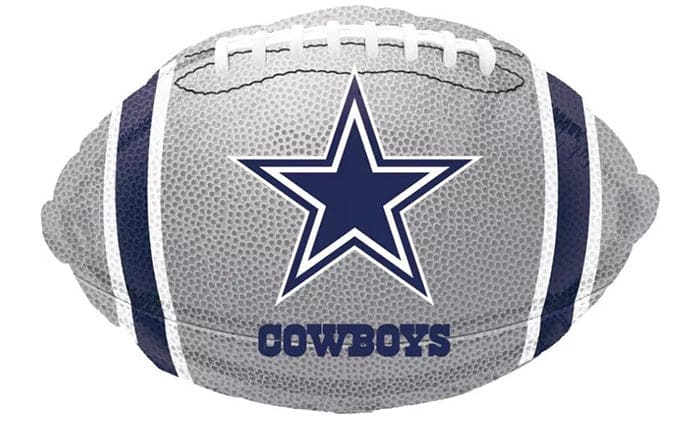 Dallas Cowboys Football Shaped Balloon 18in