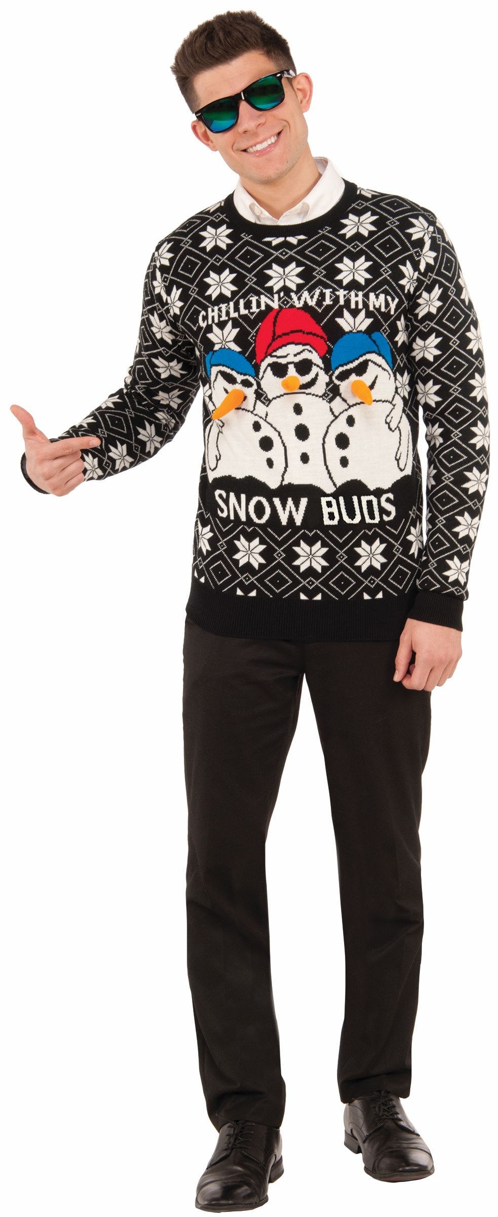 Snow Buds Ugly Christmas Holiday Sweater