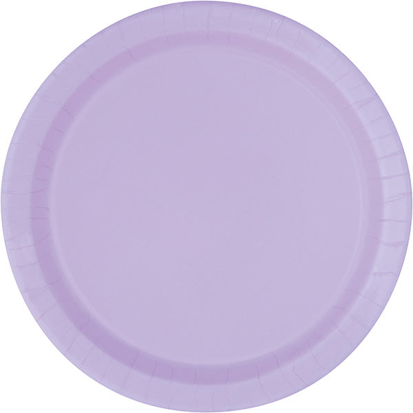Lavender 10.5in Round Banquet Paper Plates 20ct