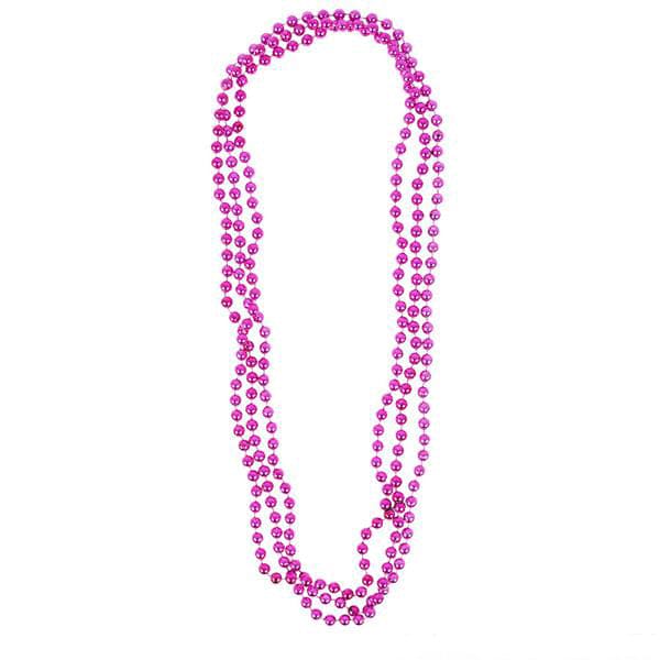 33" 7mm Pink Bead Necklaces