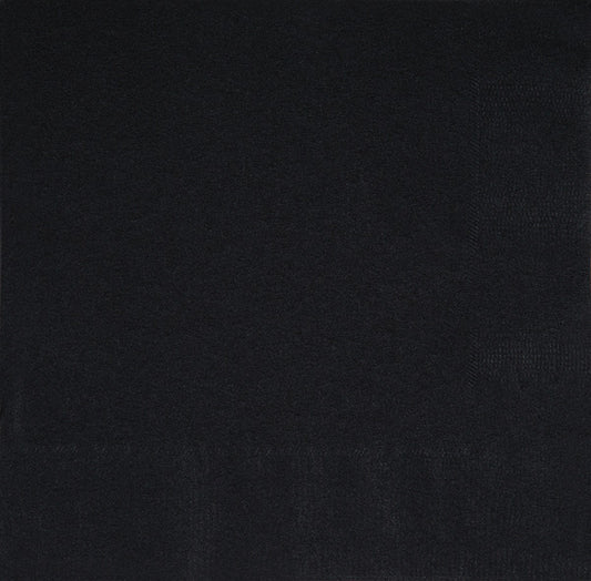 Black Lunch Napkins 40ct