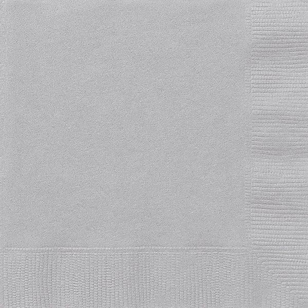 Silver Lunch Napkins 40ct