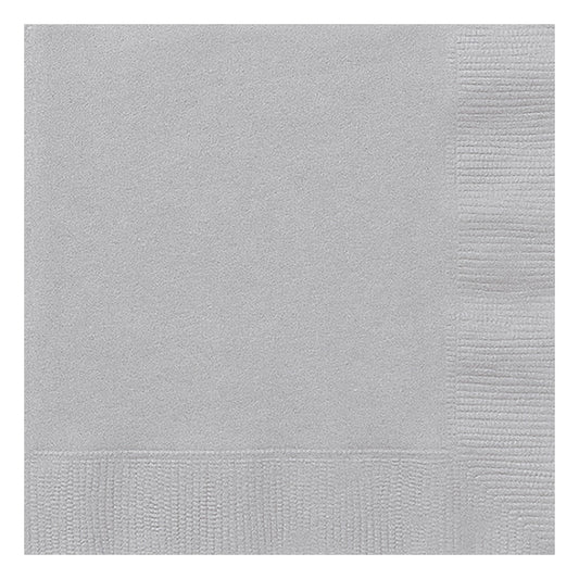 Silver Luncheon Napkins 40ct