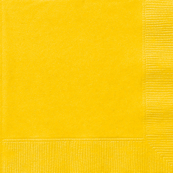 Yellow 2-ply Lunch Napkins 40ct