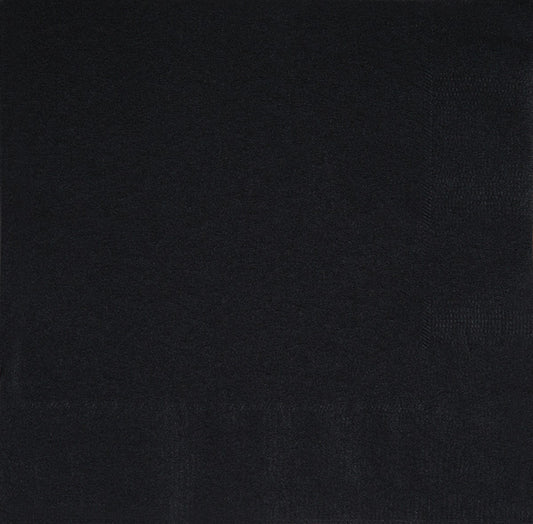 Black Beverage Napkins 40ct