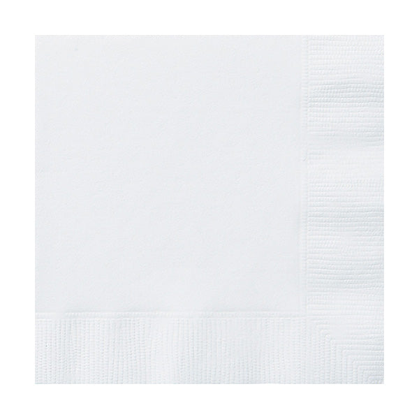 White Beverage Napkins 100ct