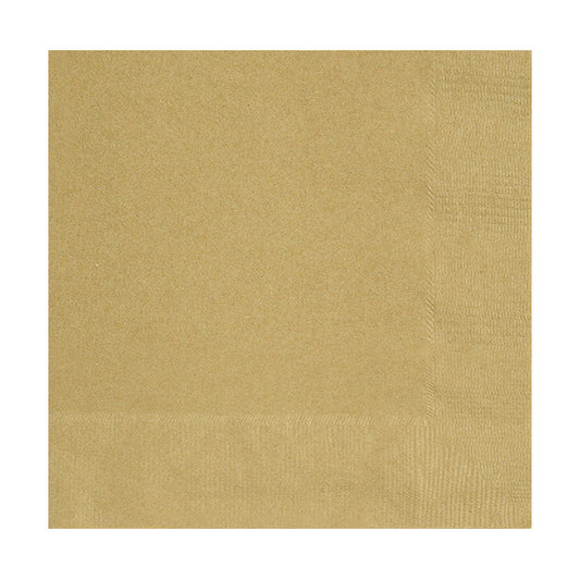 Gold Beverage Napkins 40ct
