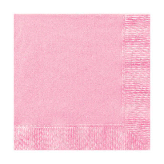 Pink Beverage Napkins 40ct