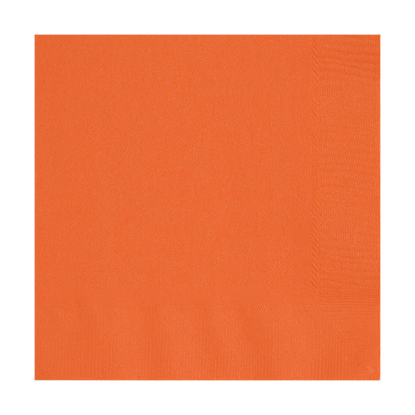 Orange  Beverage Napkins 40ct