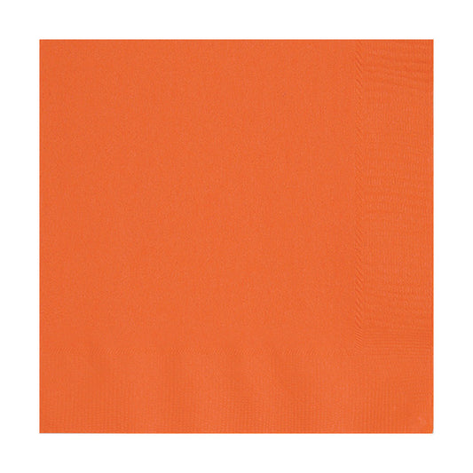 Orange  Beverage Napkins 40ct